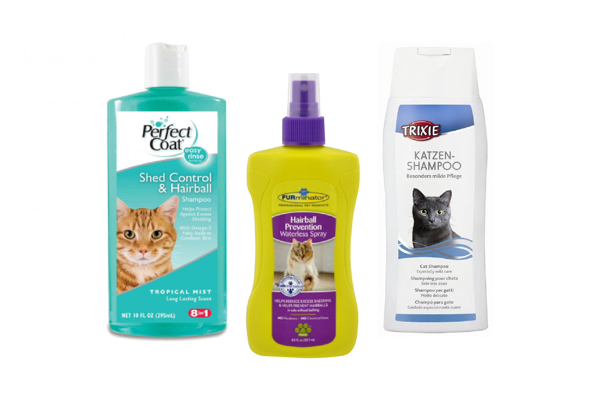 Засоби для догляду за шерстю кішок