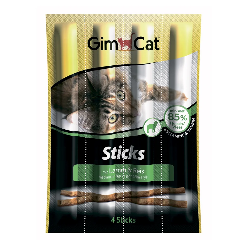 М'ясні палички Grain Free ягня і курка GimCat, 4 шт (G-420523)