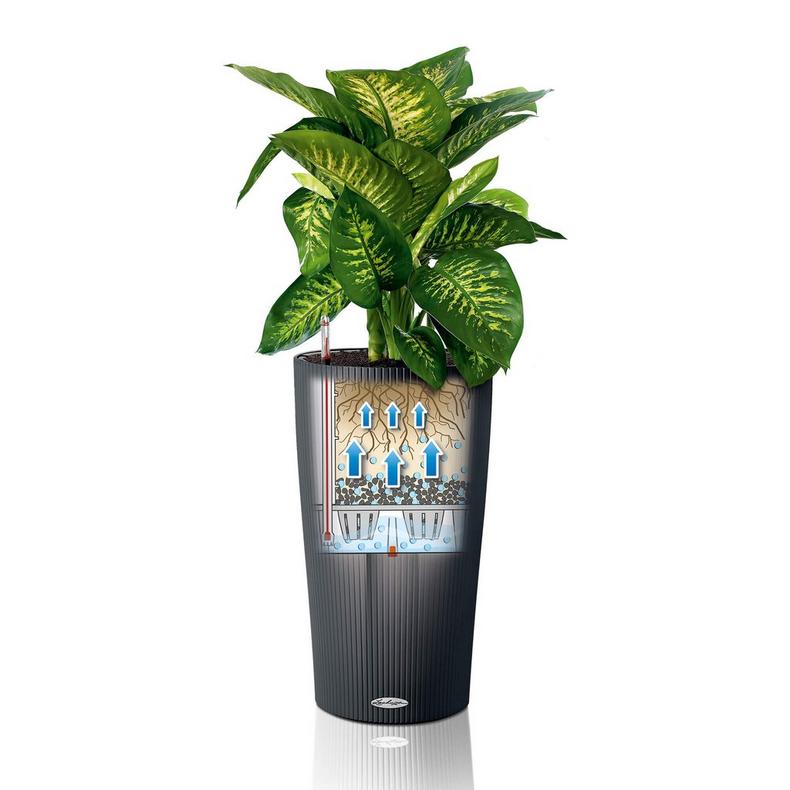 Розумний горщик Lechuza Cilindro Color 23, білий 23х41 см (13940) 3