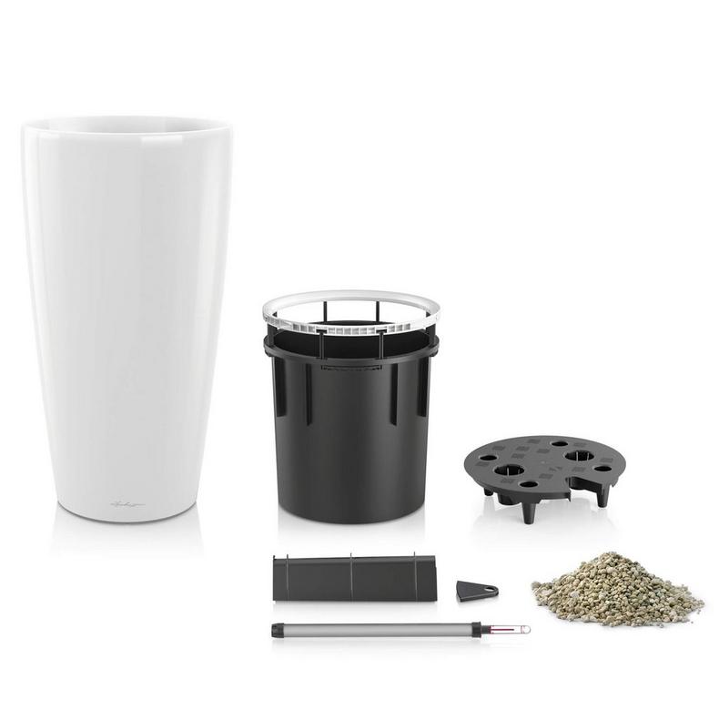 Розумний горщик Lechuza Rondo 32, білий 33х57 см (15780) 2