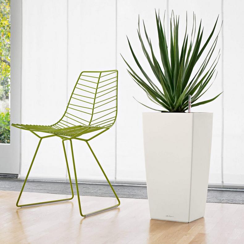 Розумний горщик Lechuza Cubico 30 білий, 30х30х57 см (18181) 6