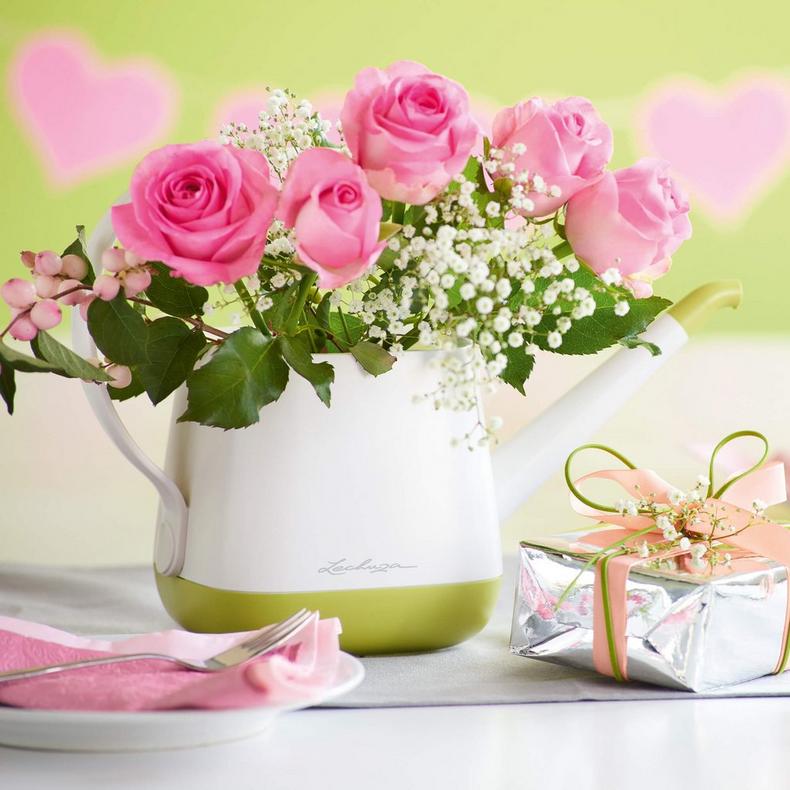 Лійка Lechuza Yula 1,7 л 30x14x 22 см, біло-салатова (13870) 4