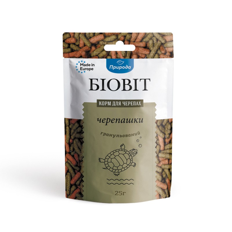 Корм для черепах Биовит Черепашки в гранулах, 25 г (240470)