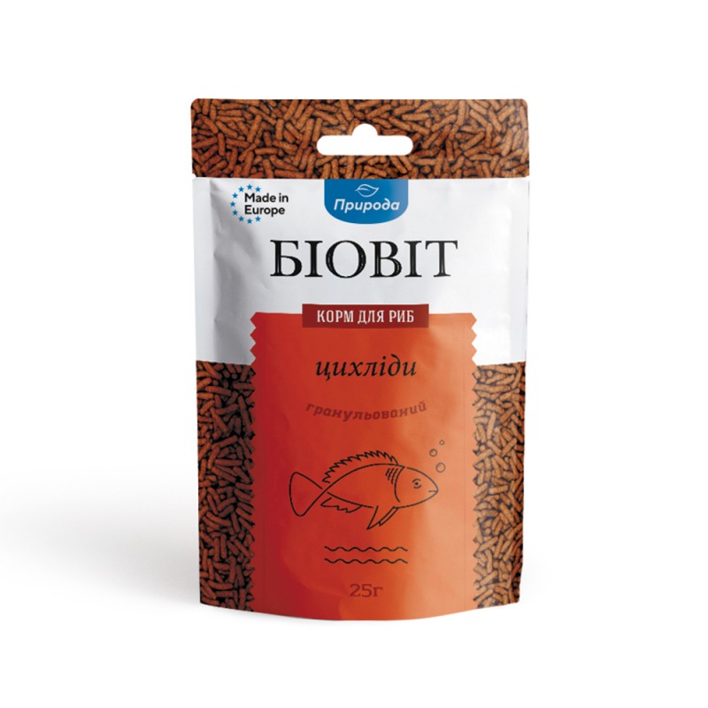 Корм для риб Биовит Цихліди в гранулах, 25 г (240468)