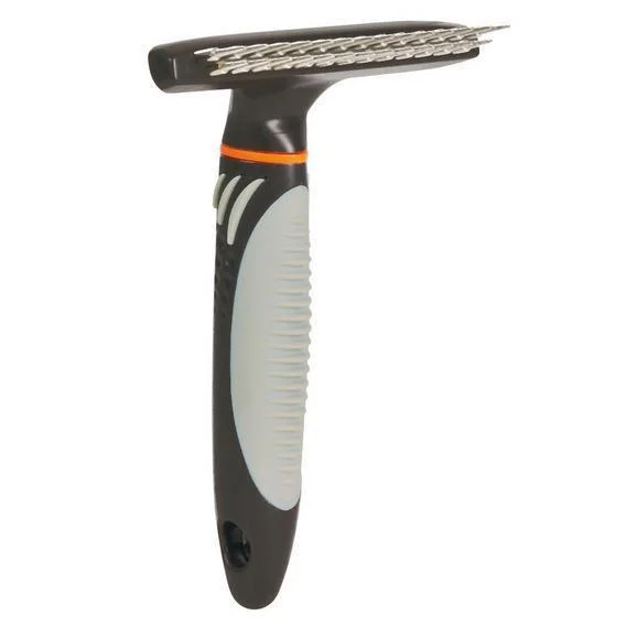 Гребінець-граблі Trixie Metal Groomer для собак, дворядні, змінний зуб, 10х15 см (23783) 1