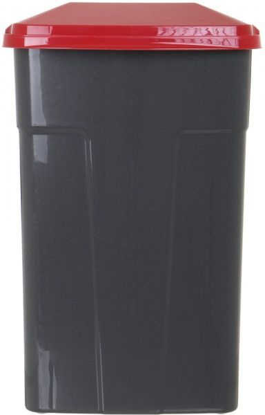 Бак сміттєвий ТМ Алеана, сірий з червоною кришкою, 90 л (122062-0704) 3