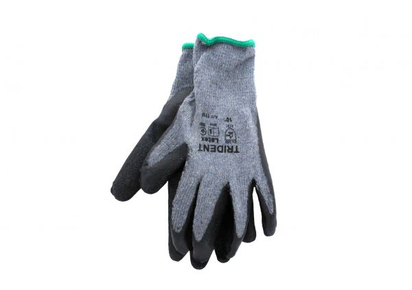 Рукавички трикотажні Trident покриття латекс, ТМ Virok (83V010)