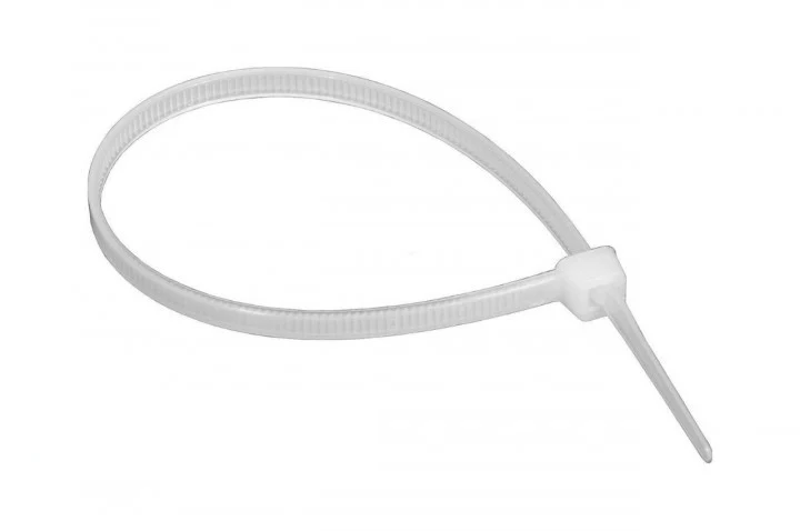 Хомут стяжний Gemi капрон UV білий 2,5х100 мм, 100 шт. (OK09\3) 1