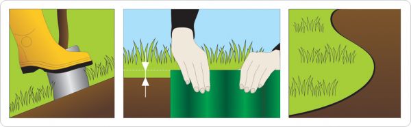 Бордюрна стрічка для газону FLO 9 м / 20 см, зелена (88702) 3