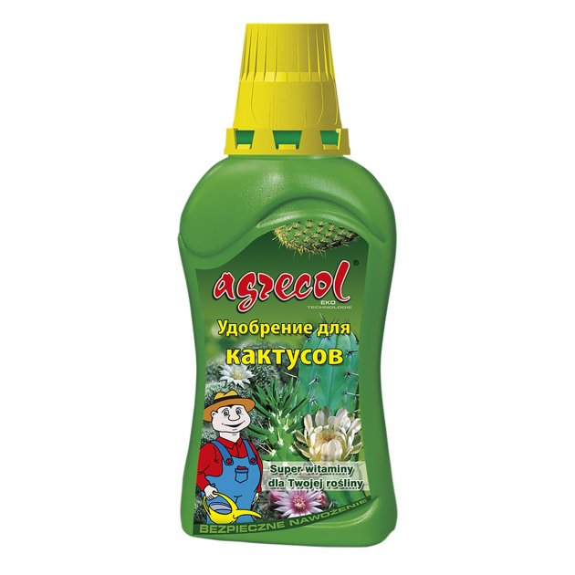 Комплексне мінеральне добриво Agrecol для кактусів NPK 4.3.8, 350 мл (30767) 1