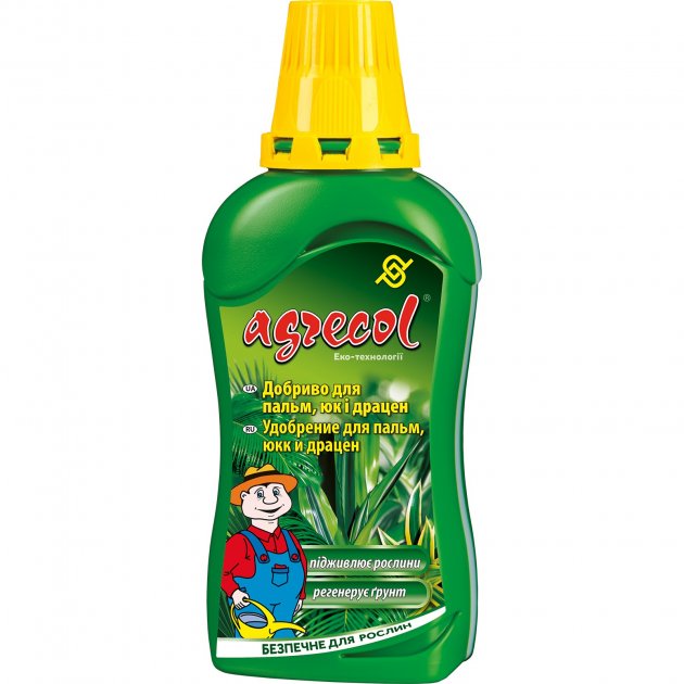 Комплексне мінеральне добриво Agrecol для пальм, юк та драцен NPK 6.4.5, 350 мл (30764/306) 1