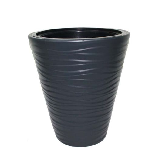 Горщик для квітів Form-Plastic Сахара-30 14,6 л, антрацит (2720-014) 1