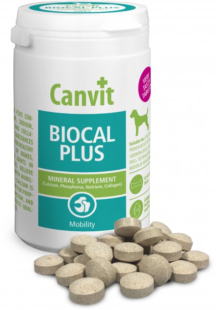 Мінеральна кормова добавка Canvit Biocal plus для собак, 230 г