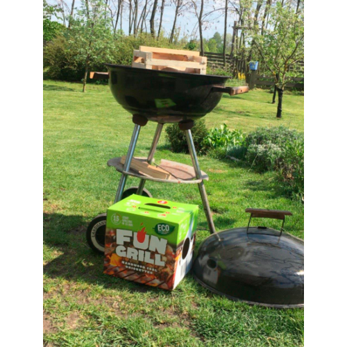 Деревне вугілля Fun Grill в брикетах (комплект з роспалом), 2,5 кг 6