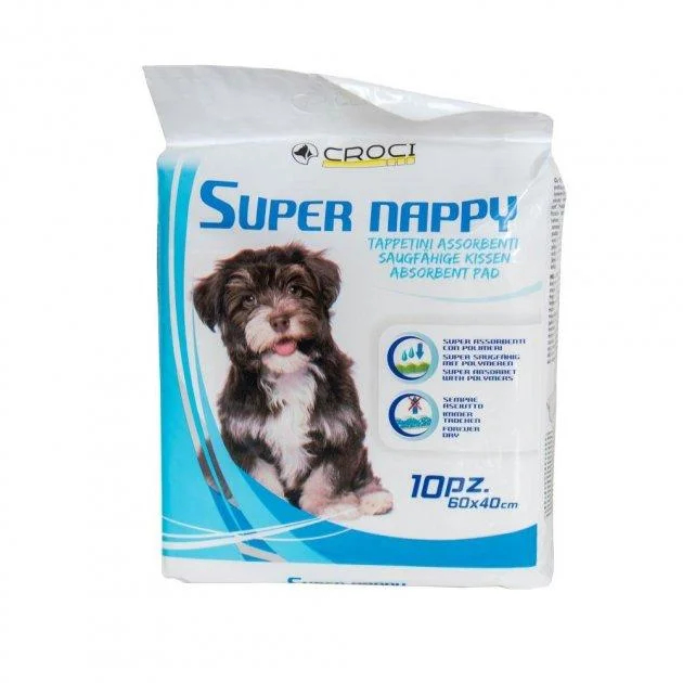 Пелюшки для собак Croci Super Nappy 60х40, 10 шт (00874) 1