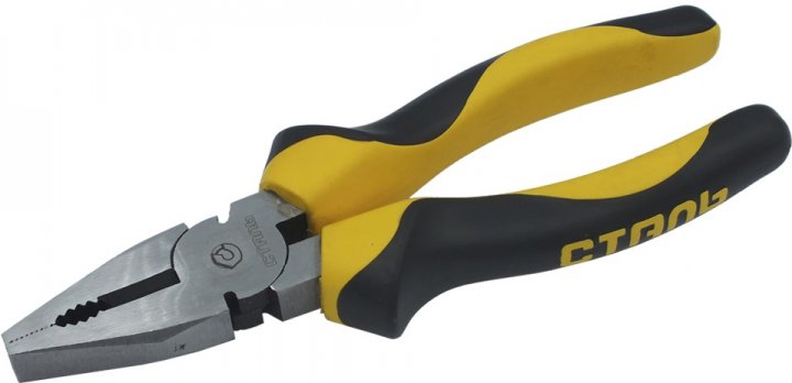 Плоскогубці шліфовані Сталь Profi двокомпонентні ручки, 160 мм (BP83570)