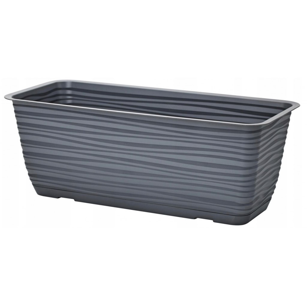 Горшок балконный FormPlastic Sahara-80, антрацит, 12.36 л  (3193-014)