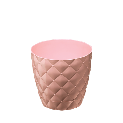 Горщик для квітів ромбик 0,75л, рожевий, 435-11