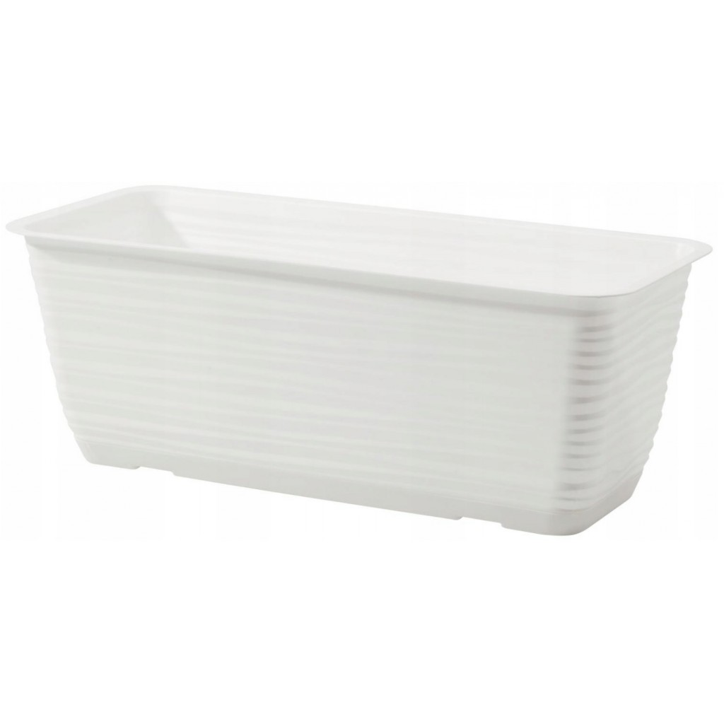 Горшок балконный FormPlastic Сахара-80, белый, с подставкой, 12.36 л (3193-011)