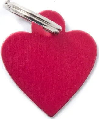 Адресник My Family Basic Aluminum Серце маленьке, червоне (MFB25)