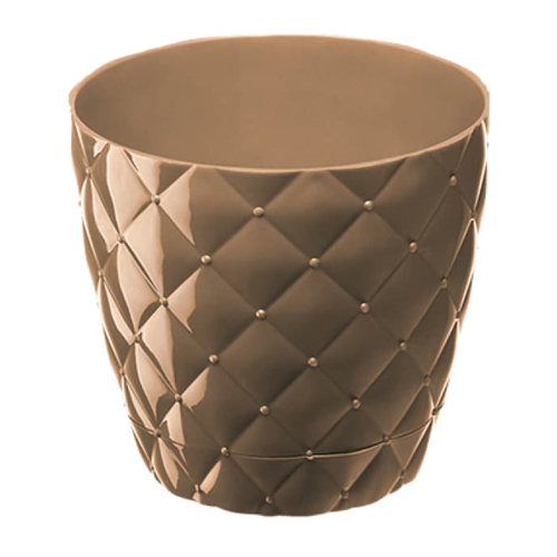 Горщик для квітів Elif Ромбік капучіно, 1.6 л (436-3)