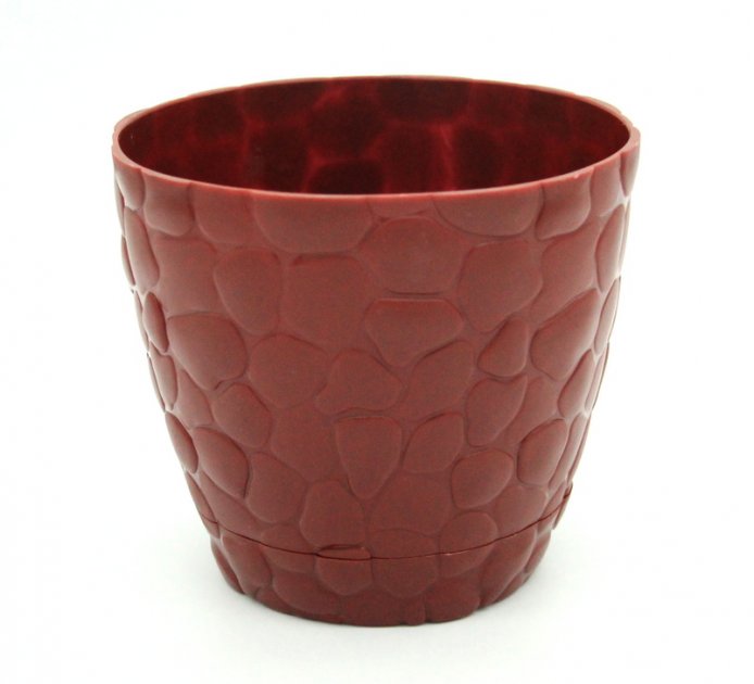 Горщик для квітів Elif Камені 0,75л бордо, 441-7