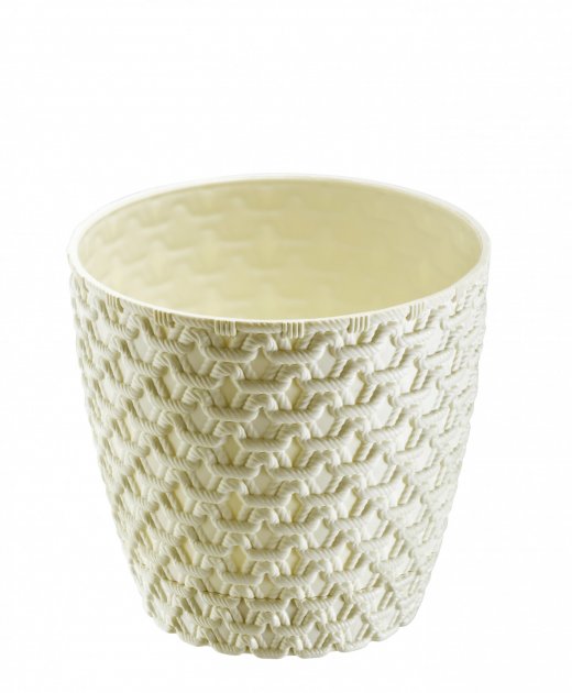 Горщик для квітів Elif Ротанг, 3 л крем (448-1)