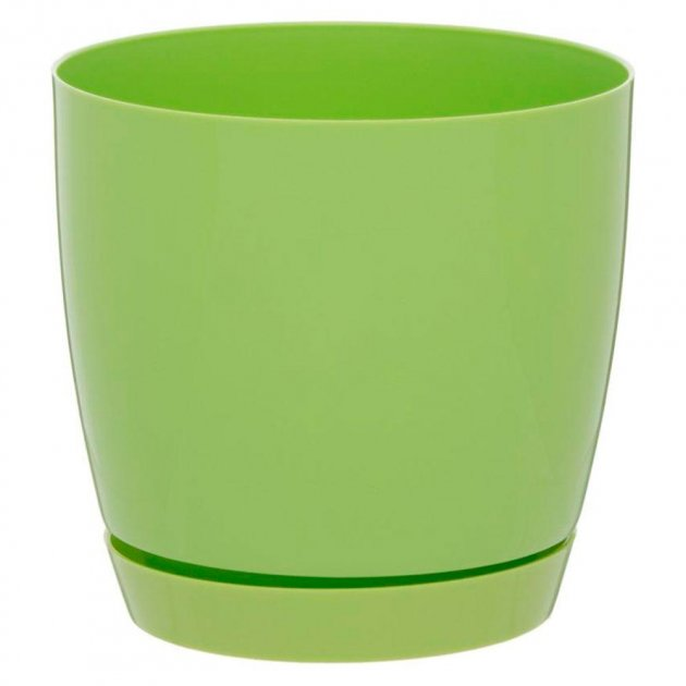 Горщик FormPlastic Тоскана Кругла-15, світло-зелений, 2,2 л (0742-007) 1