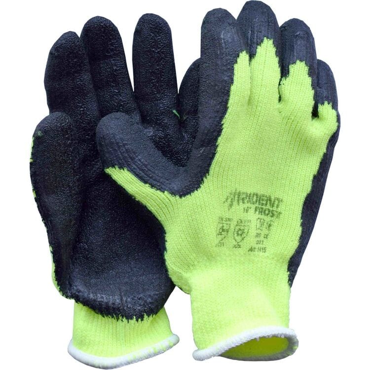 Рукавиці теплі Virok Trident-frost трикотажні з латексним покриттям р.10 (83V013)