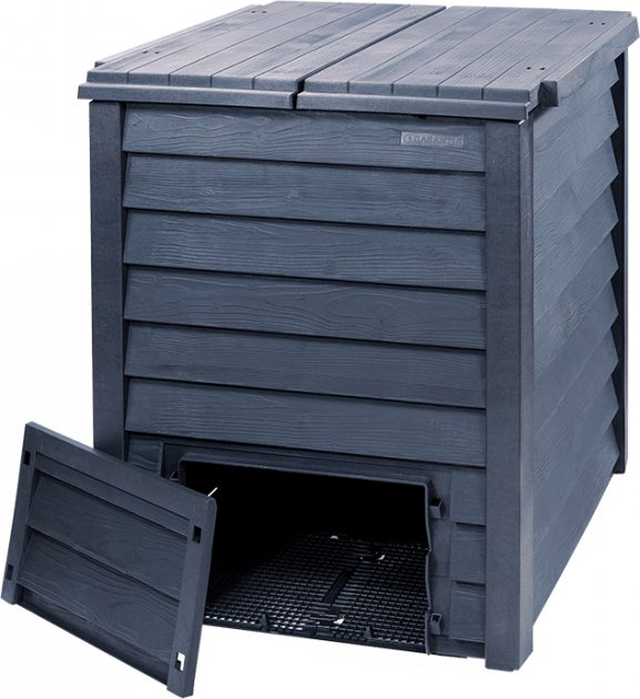 Компостер садовий Graf Thermo-Wood з решіткою, 600 л (626051) 2