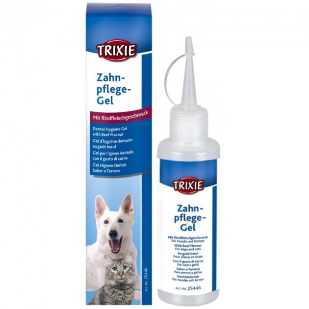 25446 Зубний гель Тріксі зі смаком мяса 100 г
