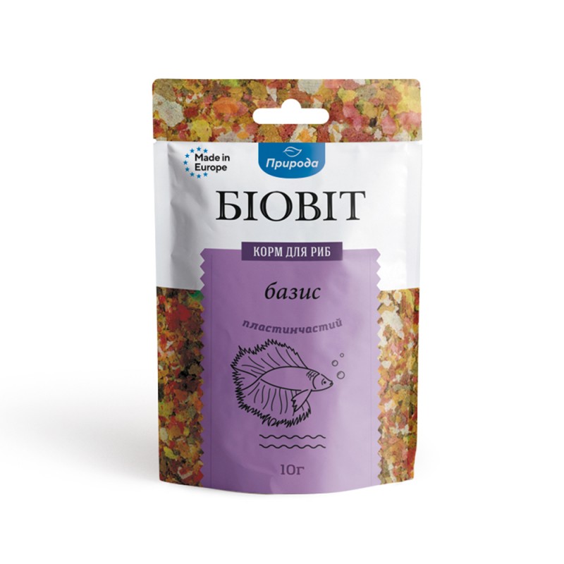 Корм для риб пласт. БіоВіт базис 10г