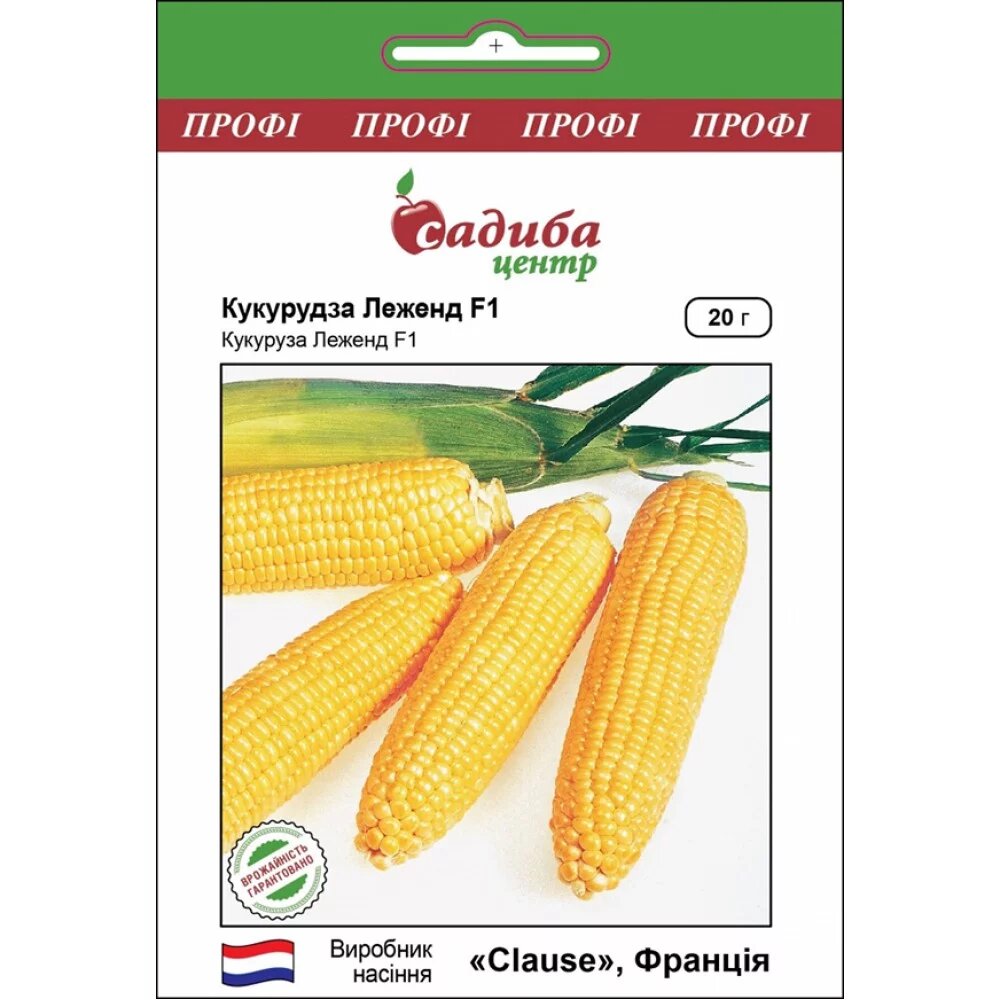 Насіння кукурудзи Леженд F1, 20г, Clause, Франція, Садиба Центр