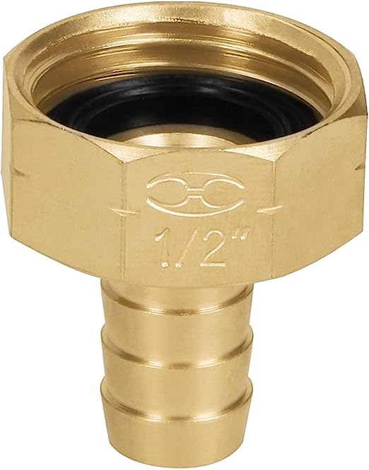 З'єднувач садовий для шланга, латунь, мама 1/2, Truper, CF-1/2B 1