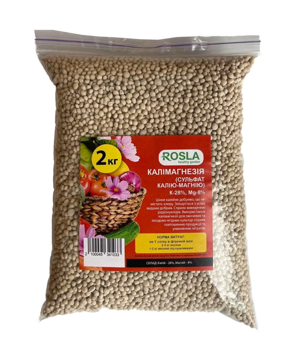 Комплексное минеральное удобрение Калимагнезия, 2кг, TM ROSLA (Росла)