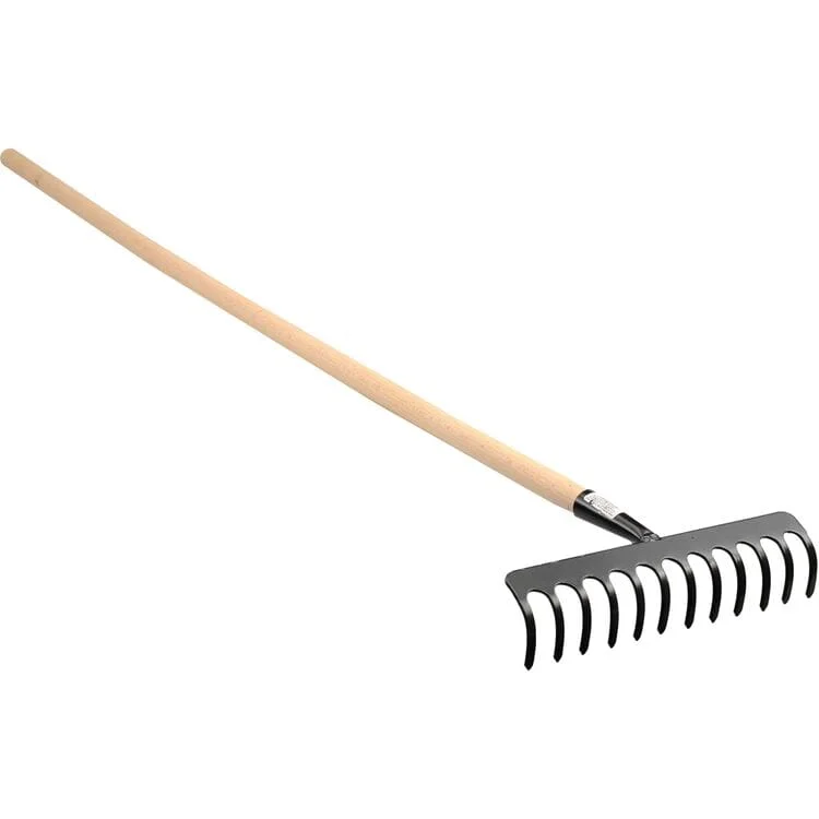 Граблі присадибні з ручкою, 16 зубів, 35783, FLO