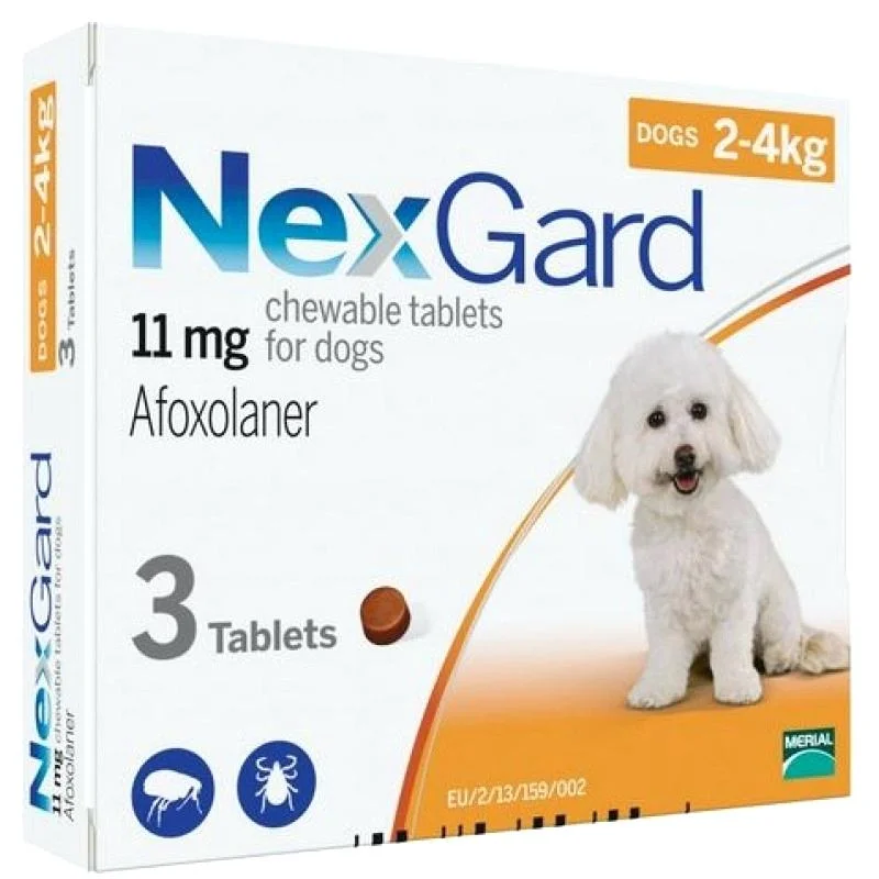 Нексгард 2-4 (S) таблетка від бліх і кліщів, 1шт (поштучно)