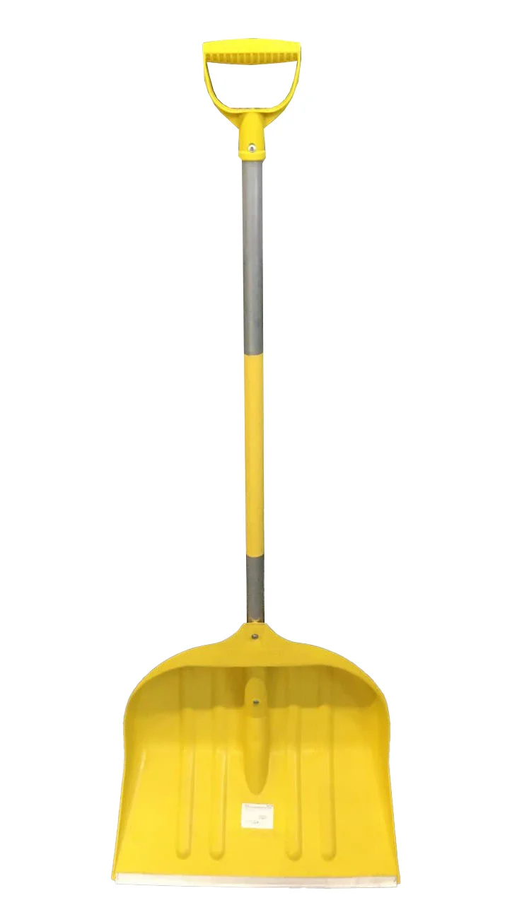 Лопата снігоприбиральна Snow Monster пластикова жовта 495*520 мм, з алюмінієвою ручкою