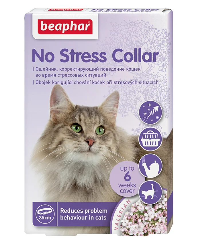  Антистресс, ошейник для котов Beaphar, 35см    1