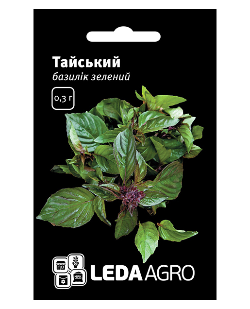 Насіння базиліка зеленого Тайський, 0.3г, Hem, Голландія, насіння Леда Агро