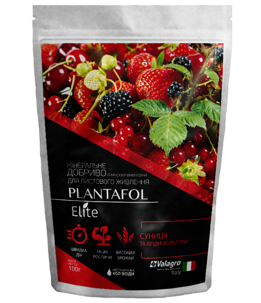 Комплексне мінеральне добриво для суниці і ягідних культур, Plantafol Elite (Плантафол Еліт), 100г, 
