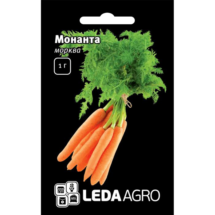 Насіння моркви Монанта, 1 г, Rijk Zwaan, Голландія, насіння Леда Агро 1