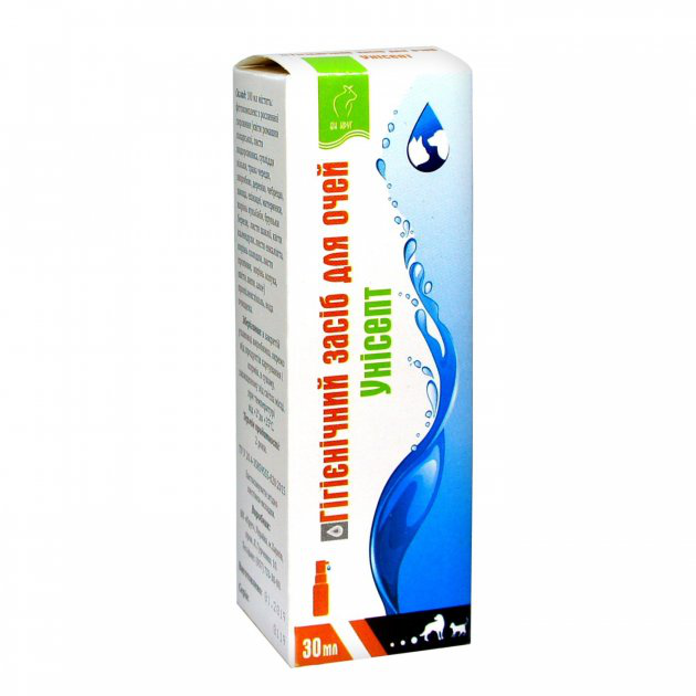 Гігієнічний засіб Унісепт для очей, ПК Коло, 30 мл