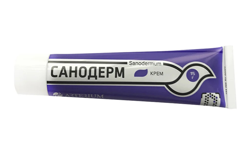Мазь Санодерм для лікування дерматомікозів у собак та котів, 15 г