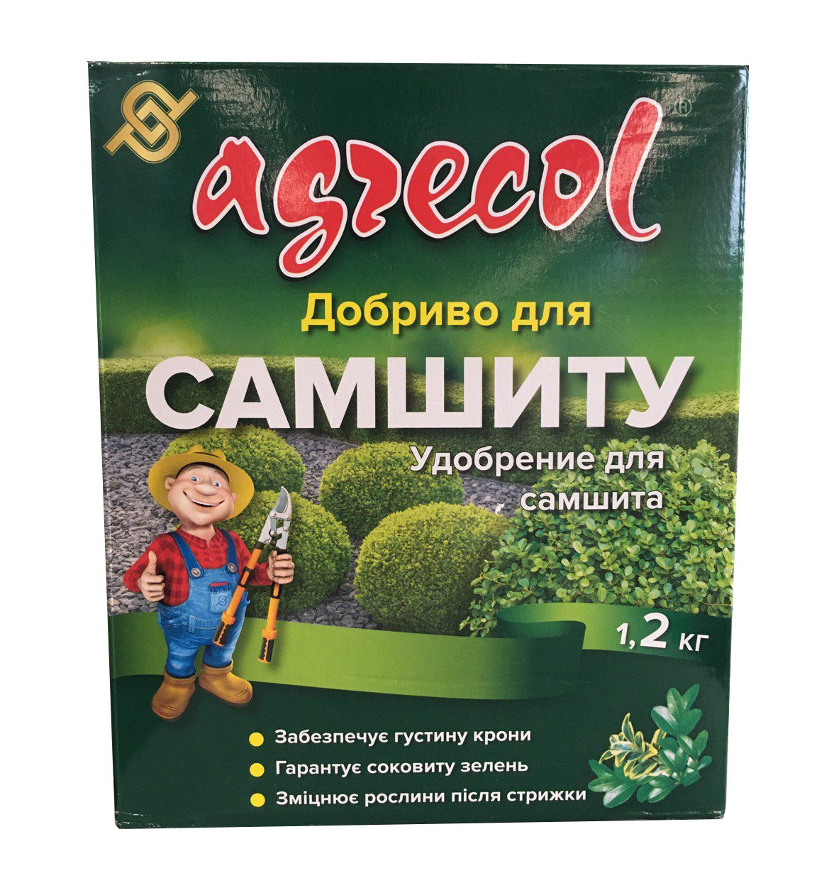 Комплексне мінеральне добриво для самшиту, 1.2кг, NPK 15.12.15, Agrecol (Агрекол), 30266/266 1