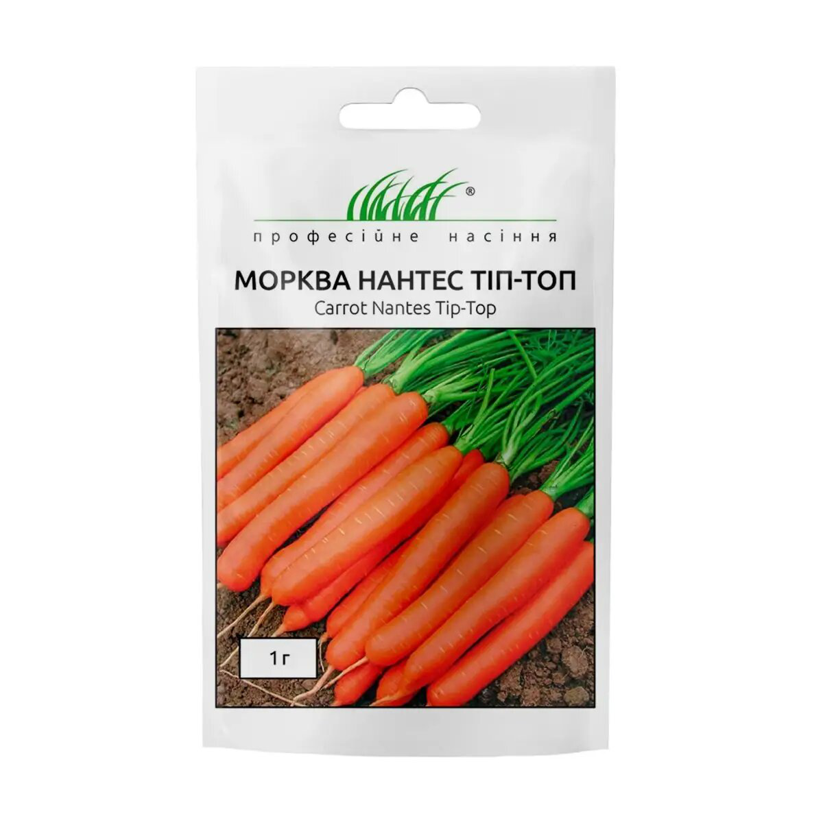 Насіння моркви Нантес Тіп Топ, 1г, United Genetics, Італія, Насіння Pro seeds 1