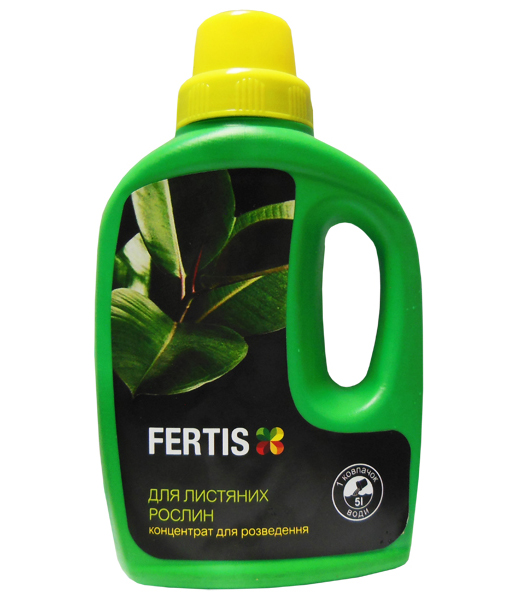 Комплексне мінеральне добриво для листяних рослин Fertis (Фертіс), 500мл, NPK 5.3.7