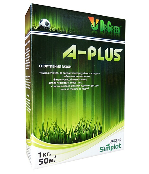 Газонна трава спортивна A-Plus, 1кг, TM Dr. Green, Simplot (Канада)