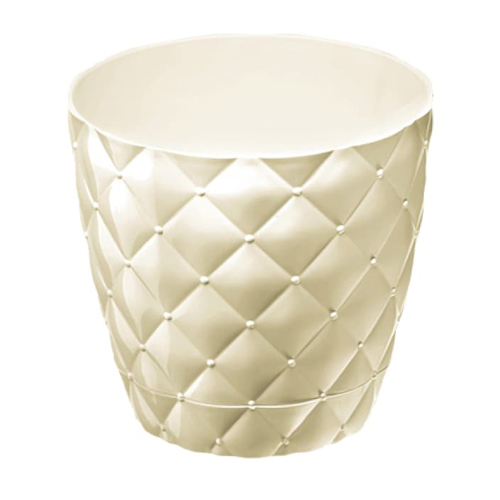 Горщик для квітів Elif Ромбік крем, 1.6 л (436-1)