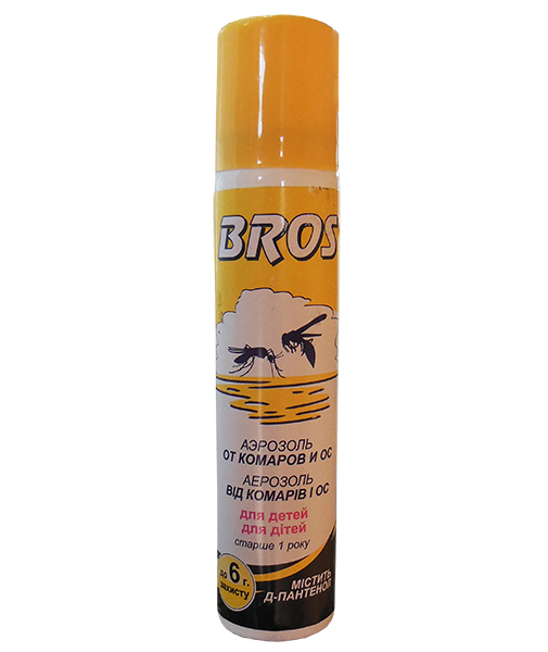 Аерозоль від комарів і ос для дітей, 90мл, BROS